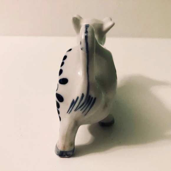Vintage Delft Blue Colour Cow Creamer Pitcher Hand Painted  Holland - Picture 9 of 16